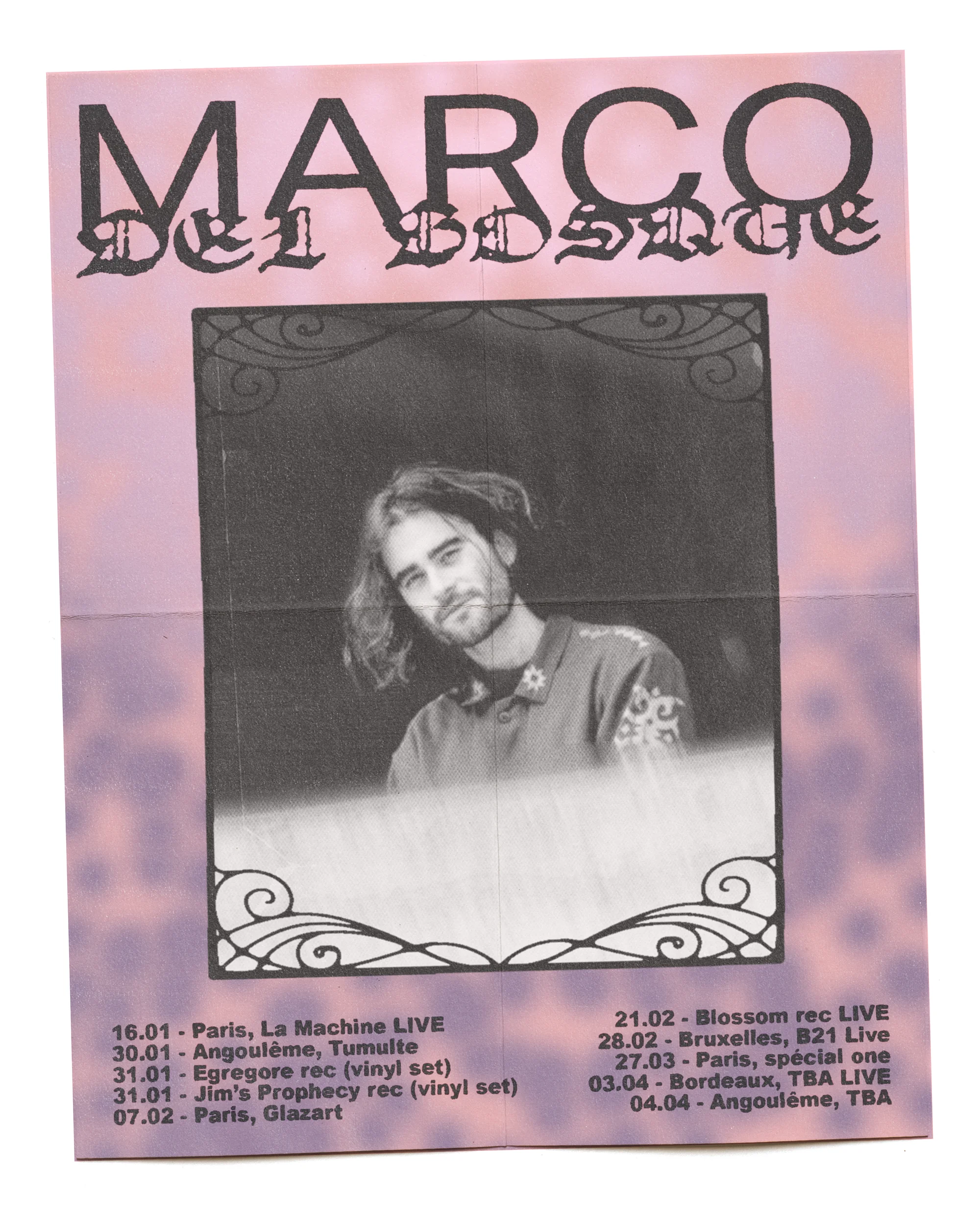 Marco Del Bosque — Tour, image 1